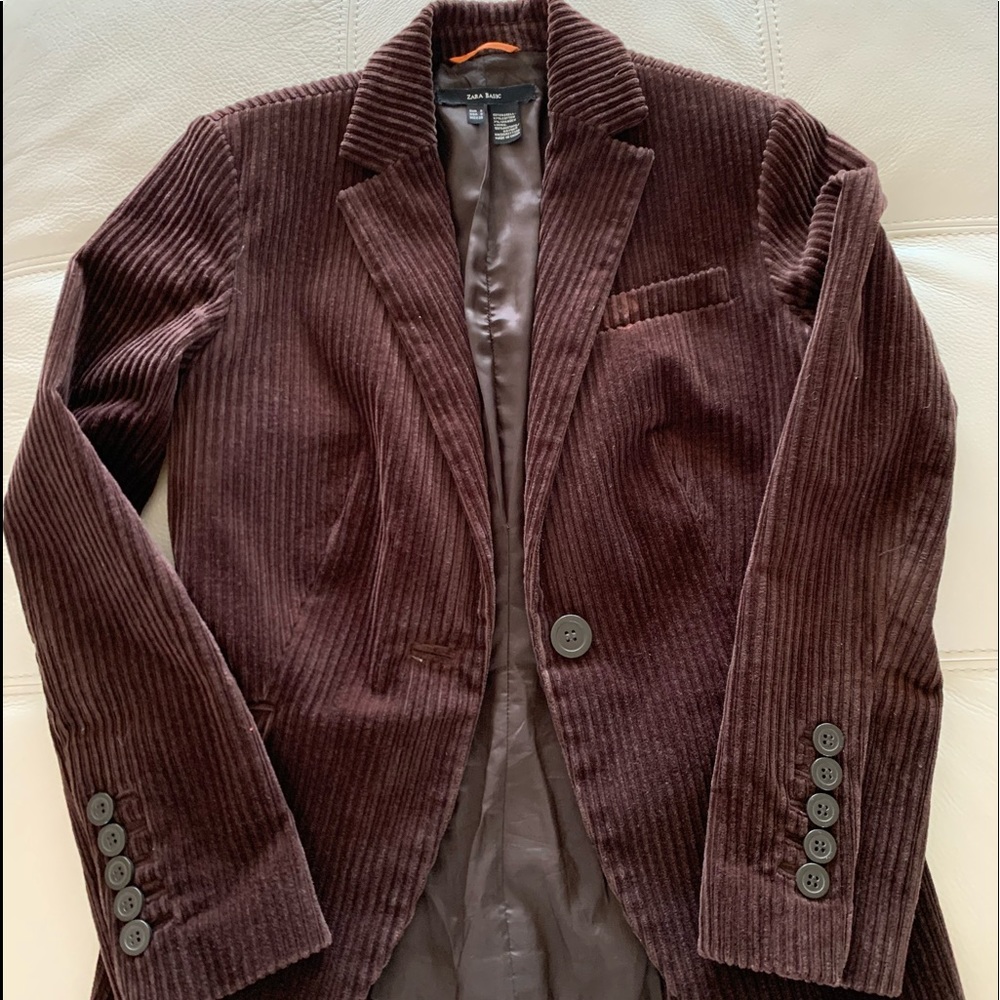 Zara brown corduroy blazer